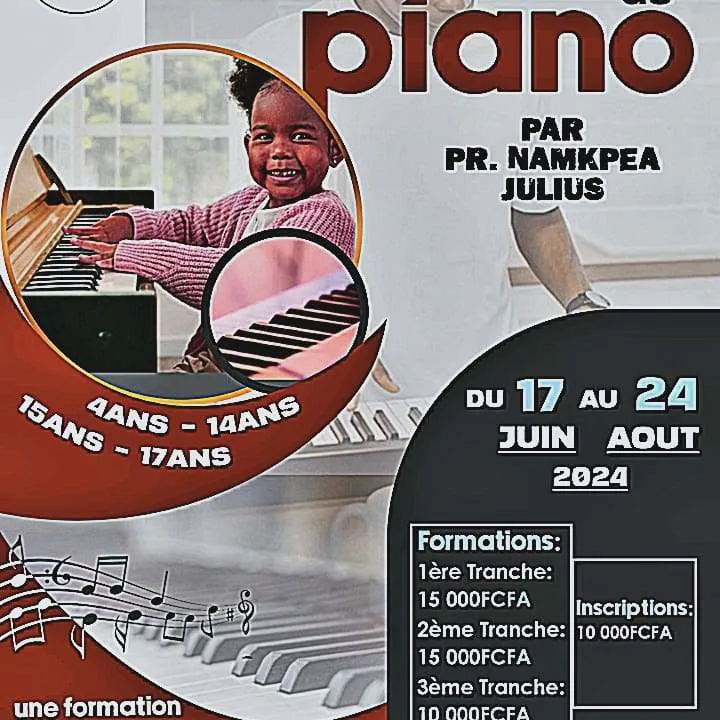 Cours de Piano à domicile pour tout niveaux.