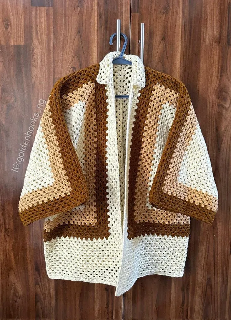 Chemise homme au crochet 